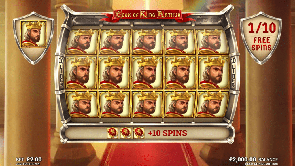 book of king arthur free spins